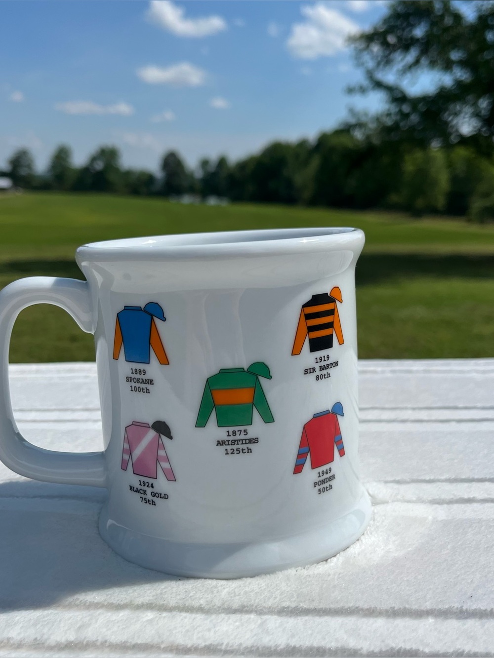 vintage 1999 125th anniversary Kentucky Derby coffee mug